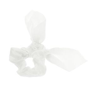 Solid Rabbit Ears Hair Ties White